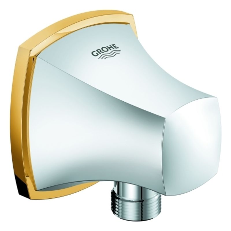 Grohe Wandanschlussbogen Grandera 27970 Aussengewinde eigensicher chrom / gold, Farbe chrom, gold Bild 1