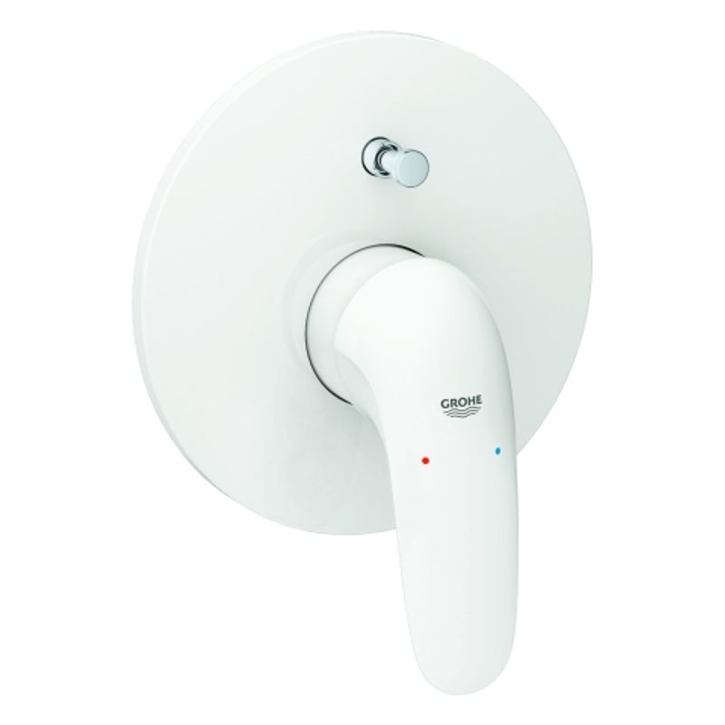 Grohe EH-Wannenbatt. Eurostyle 29099_3 FMS Hebel geschlossen moon white /, 115 x 160 mm, Farbe chrom Bild 1
