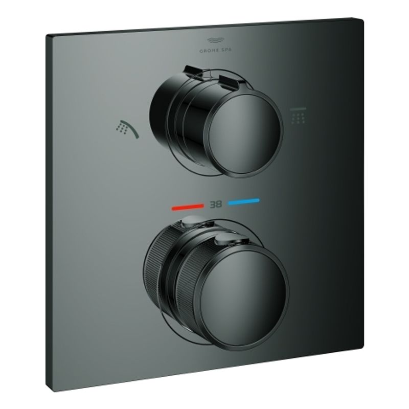 Grohe THM-Brausebatterie Allure 29181_2 FMS, für Rapido SmartBox, Farbe hard graphite Bild 1