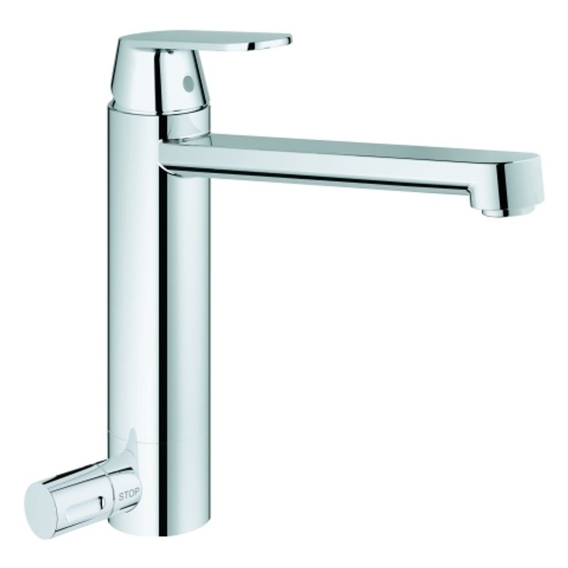 Grohe EH-SPT-Batterie Eurosmart C mittelhoher Auslauf Absperrventil, 86 mm, Farbe chrom Bild 1