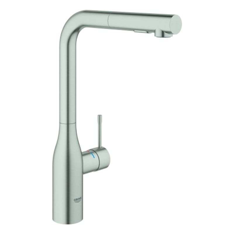 Grohe EH-Spültischbatterie Essence 30270 herausziehbare Spülbrause, 70 mm, Farbe supersteel Bild 1