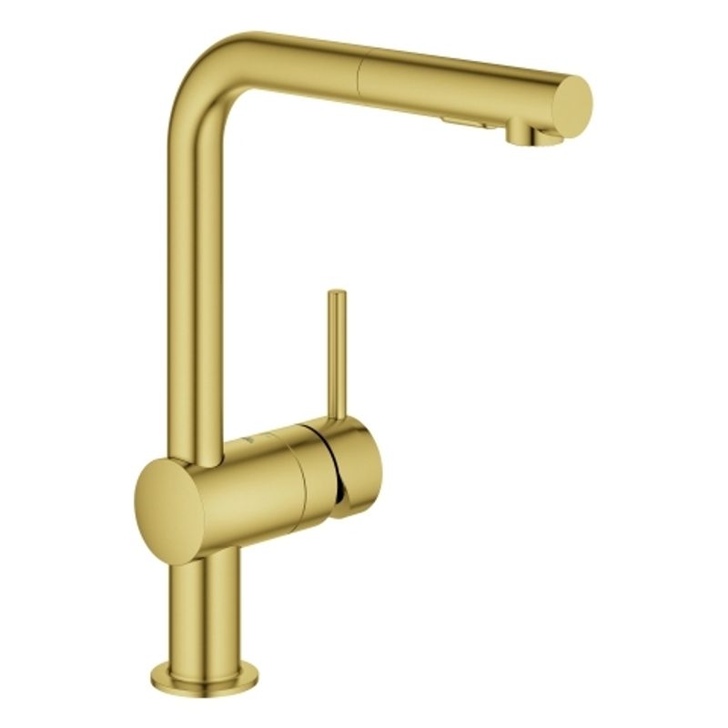 Grohe EH-Spültischbatterie Minta 30274 L-Ausladung azb. Spülbrause cool sunrise geb, Farbe cool sunrise Bild 1