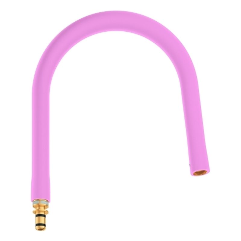 Grohe Schlauchauslauf 30321, für Essence Küchenarmatur, mit Profibrause, 240 mm, Farbe pink Bild 1