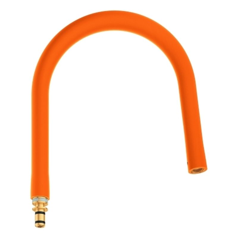 Grohe Schlauchauslauf 30321, für Essence Küchenarmatur, mit Profibrause, 240 mm, Farbe orange Bild 1