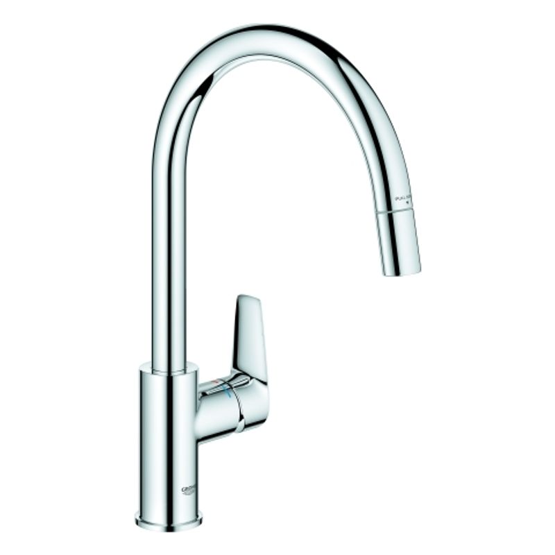 Grohe EH-Spültischbatterie Baüdge hoher Auslauf azb. Laminarbrause, Farbe chrom Bild 1