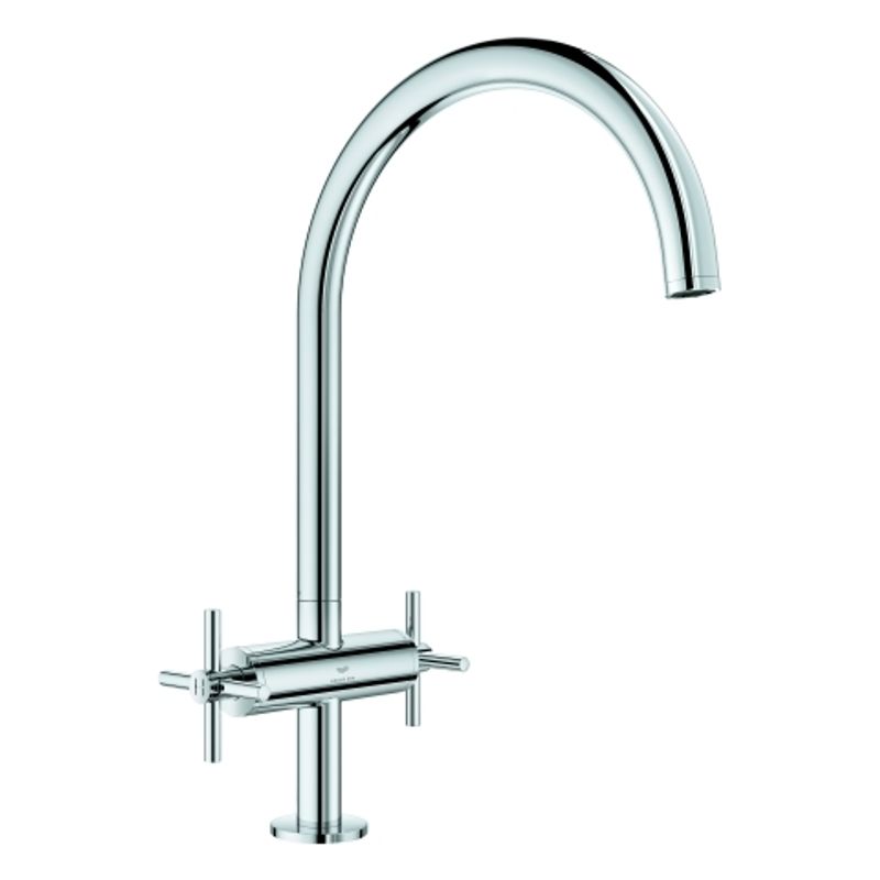 Grohe 2-Griff-Spültischbatterie Atrio C-Auslauf, Farbe chrom Bild 1