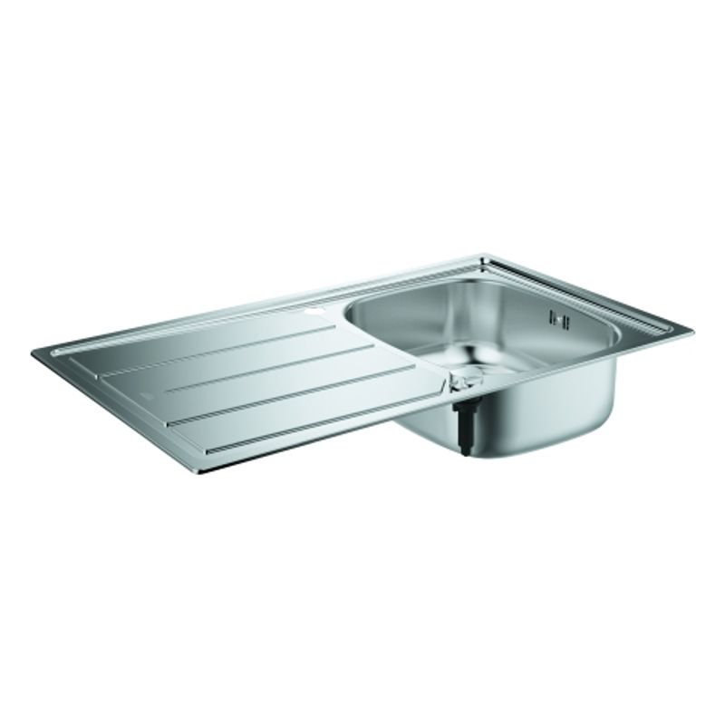 Grohe Edelstahlspüle K200 31552, mit 1 Becken / Abtropfflaeche, 570 mm, Farbe silber Bild 1