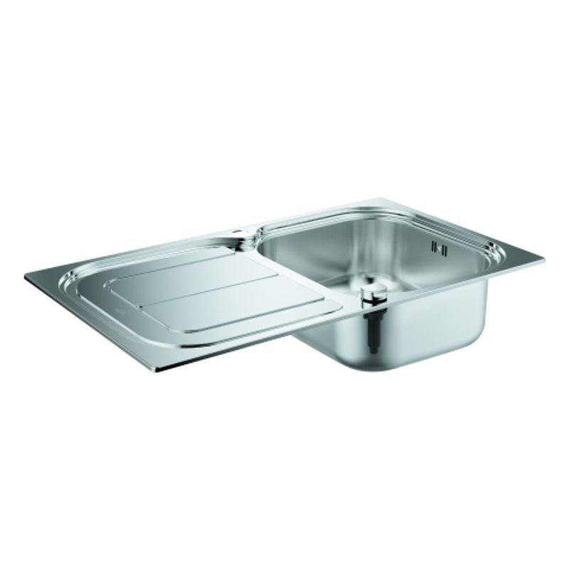 Grohe Edelstahlspüle K300 31563, mit 1 Becken / Abtropfflaeche, 570 mm, Farbe silber Bild 1