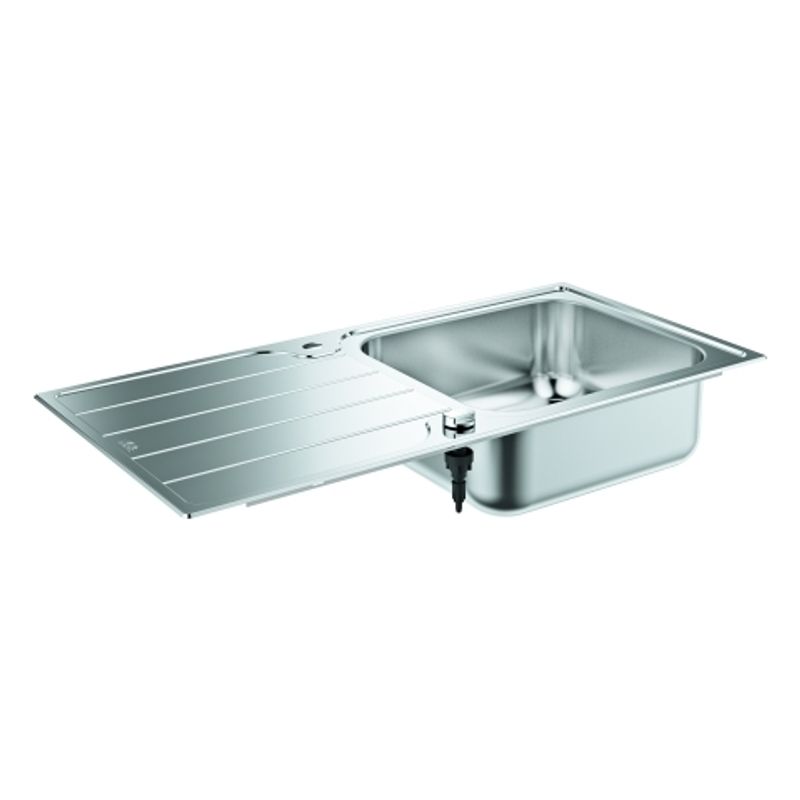 Grohe Edelstahlspüle K500 31563_1, mit 1 Becken Abtropfflaeche, 175 x 500 mm Bild 1
