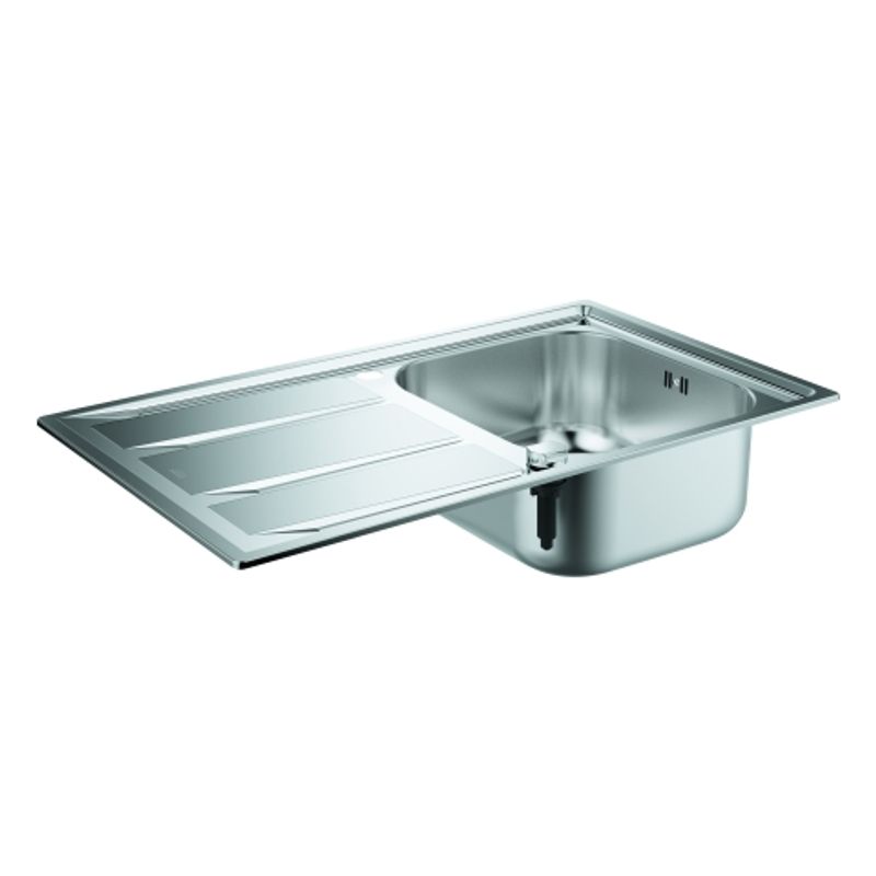 Grohe Edelstahlspüle K400 31566, mit 1 Becken / Abtropfflaeche, 570 mm, Farbe silber Bild 1