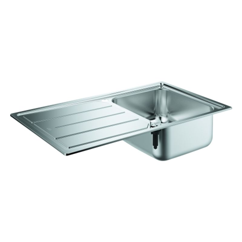 Grohe Edelstahlspüle K500 31571, mit 1 Becken / Abtropfflaeche, 560 mm, Farbe silber Bild 1