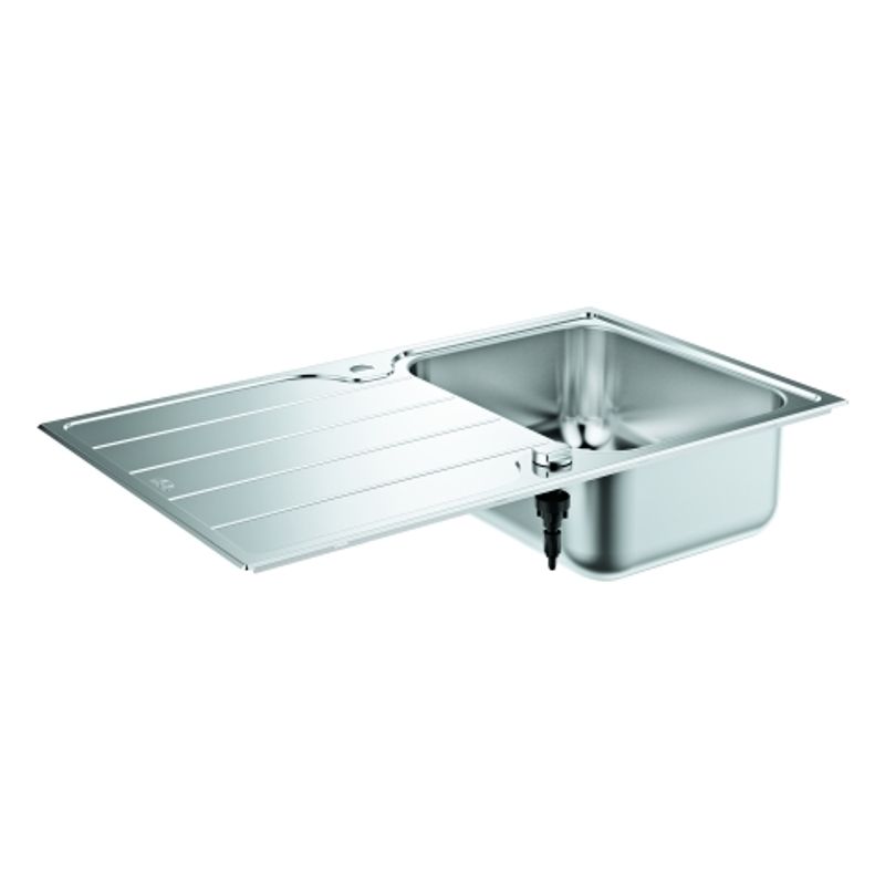 Grohe Edelstahlspüle K500 31571_1, mit 1 Becken Abtropfflaeche, 195 x 500 mm Bild 1