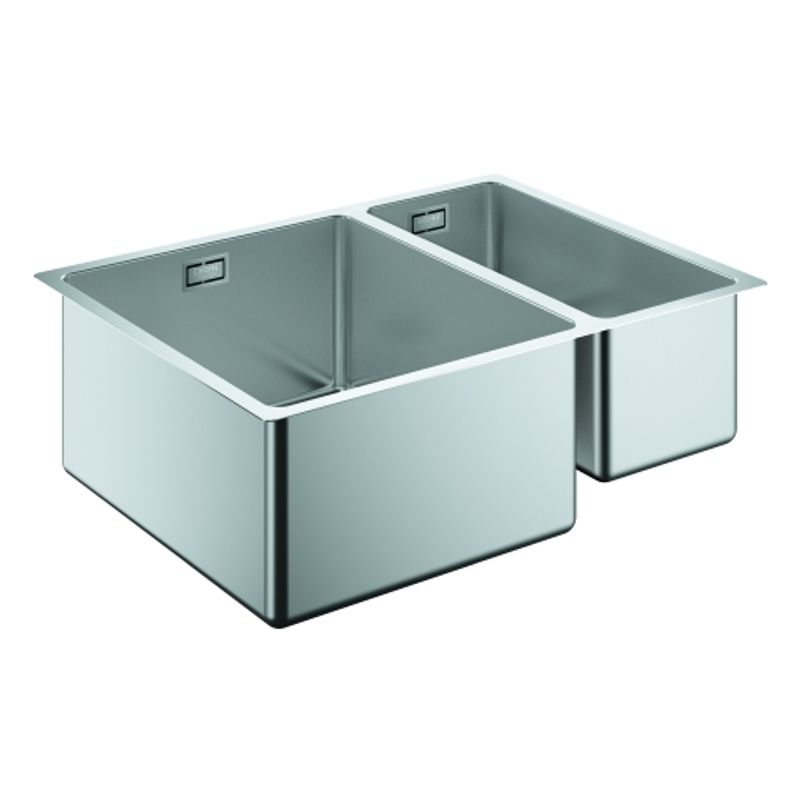 Grohe Unterbau-Edelstahlspüle K700 31577 1,5 Becken 585 x 440 mm Einbau links, 580 mm, Farbe silber Bild 1
