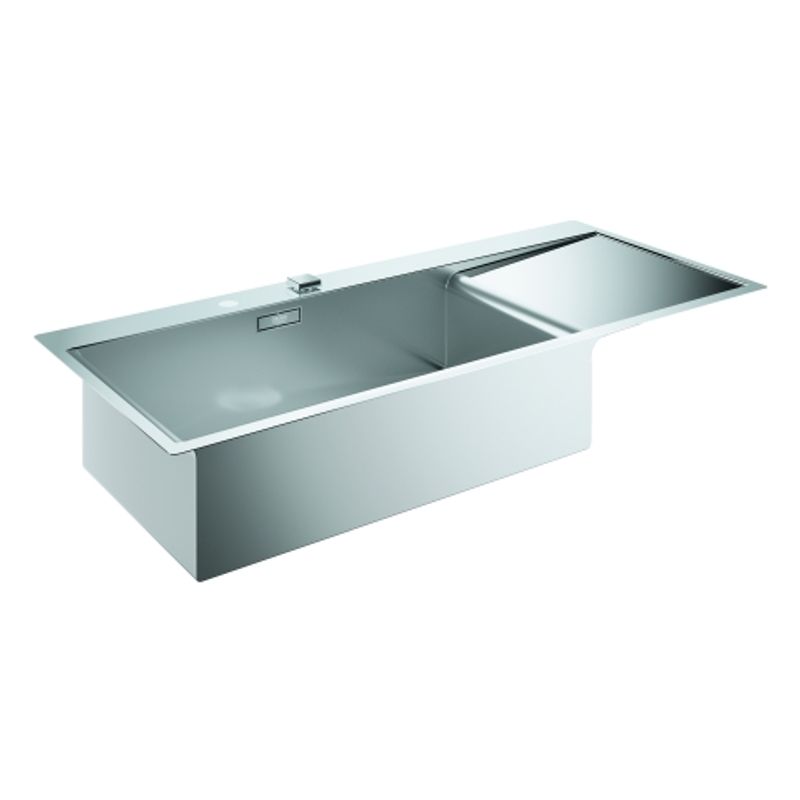 Grohe Edelstahl-spüle K1000 31581 1 Becken ATF 1160 x 520 mm Einbau fl.-bündig / links, 600 mm, Farbe silber Bild 1