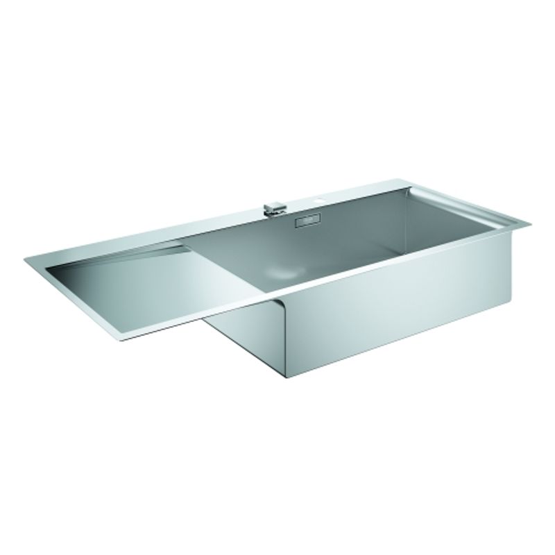 Grohe Edelstahl-spüle K1000 31582 1 Becken ATF 1160 x 520 mm Einbau fl.-bündig / rechts, 600 mm, Farbe silber Bild 1