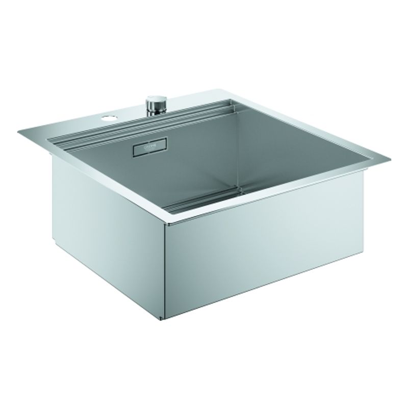 Grohe Edelstahlspüle K800 31583 1 Becken 518 x 560 mm Einbau flächenbündig, 640 mm, Farbe silber Bild 1