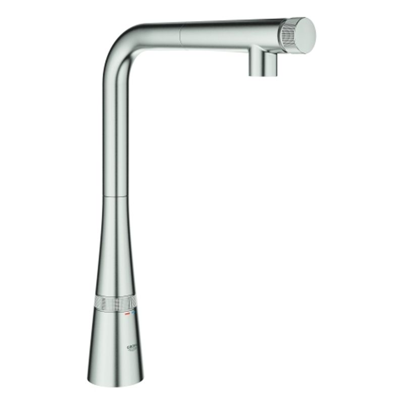 Grohe SPT-Batterie Zedra Smart Control 31593_2 L-Ausladung azb. Spülbr, 84 mm, Farbe supersteel Bild 1