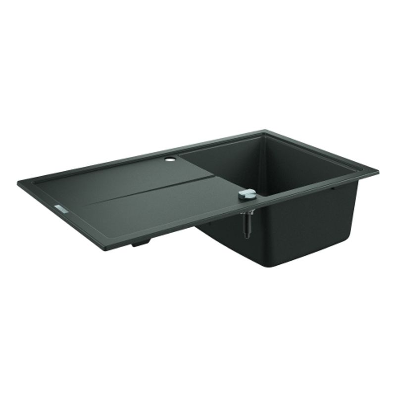 Grohe Kompositspüle K400 31640 1 Becken 860 x 500 mm, mit ATF re / li, 585 mm, Farbe granit grau Bild 1