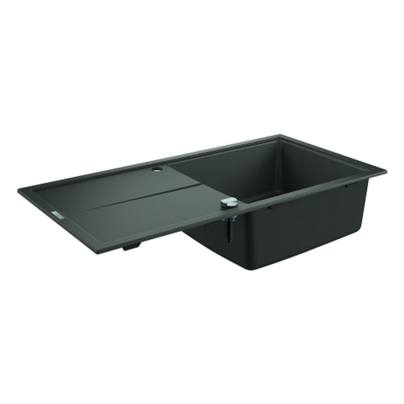 Grohe Kompositspüle K400 31641 1 Becken 1000 x 500 mm, mit ATF re / li, 205 x 620 x 500 mm, Farbe granit grau Bild 1