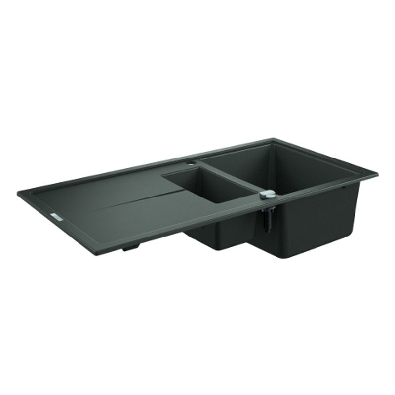 Grohe Kompositspüle K400 31642 1,5Becken 1000 x 500 mm, mit ATF re / li, 620 mm, Farbe granit grau Bild 1