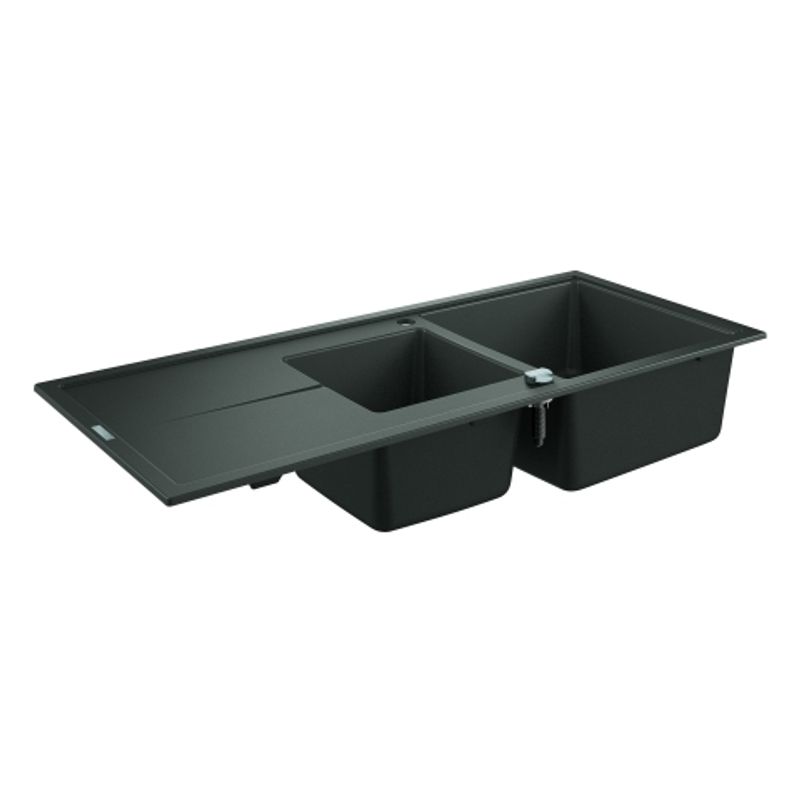 Grohe Kompositspüle K400 31643 2 Becken 1160 x 500 mm, mit ATF re / li, 620 mm, Farbe granit grau Bild 1