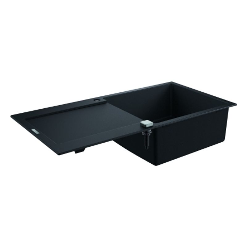 Grohe Kompositspüle K500 31645 1 Becken 1000 x 500 mm, mit ATF re / li, 200 x 620 x 500 mm, Farbe granit schwarz Bild 1