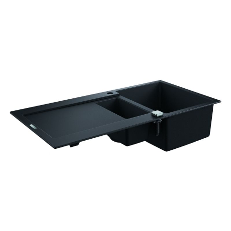 Grohe Kompositspüle K500 31646 1,5Becken 1000 x 500 mm, mit ATF re / li, 200 x 620 x 500 mm, Farbe granit schwarz Bild 1