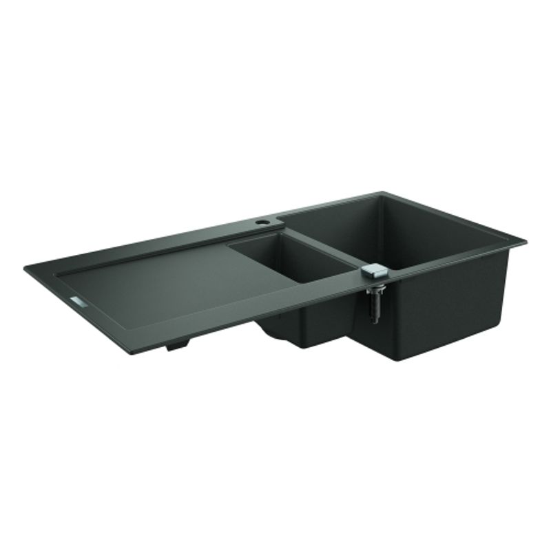 Grohe Kompositspüle K500 31646 1,5Becken 1000 x 500 mm, mit ATF re / li, 620 mm, Farbe granit grau Bild 1
