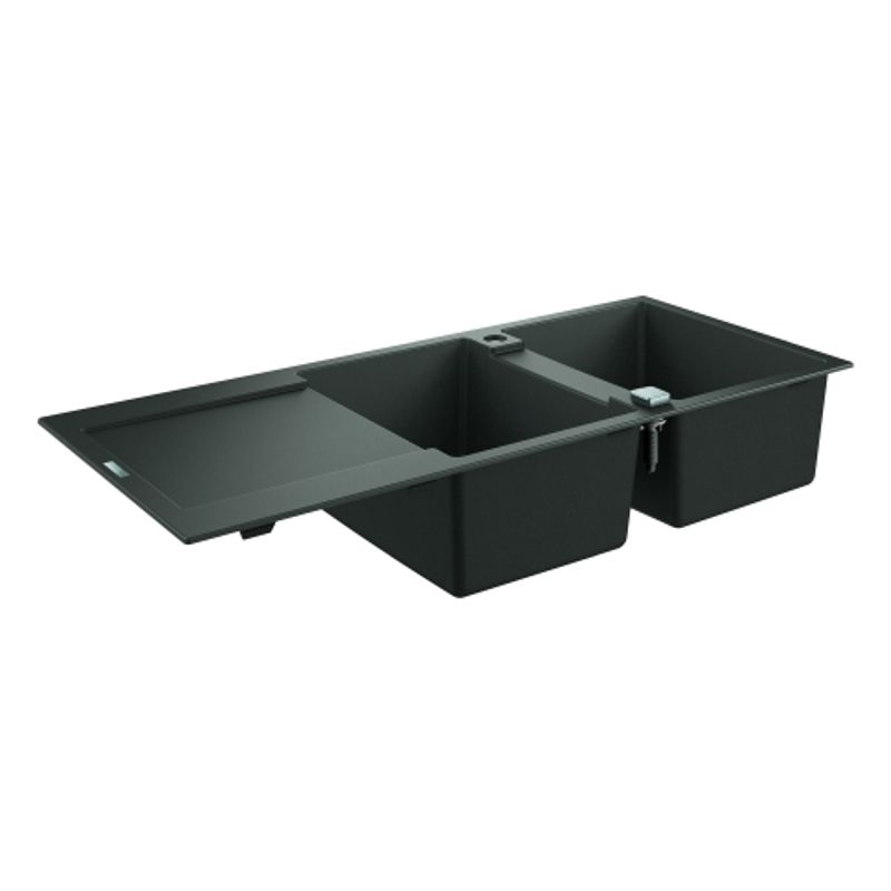 Grohe Kompositspüle K500 31647 2 Becken 1160 x 500 mm, mit ATF re / li, 620 mm, Farbe granit grau Bild 1