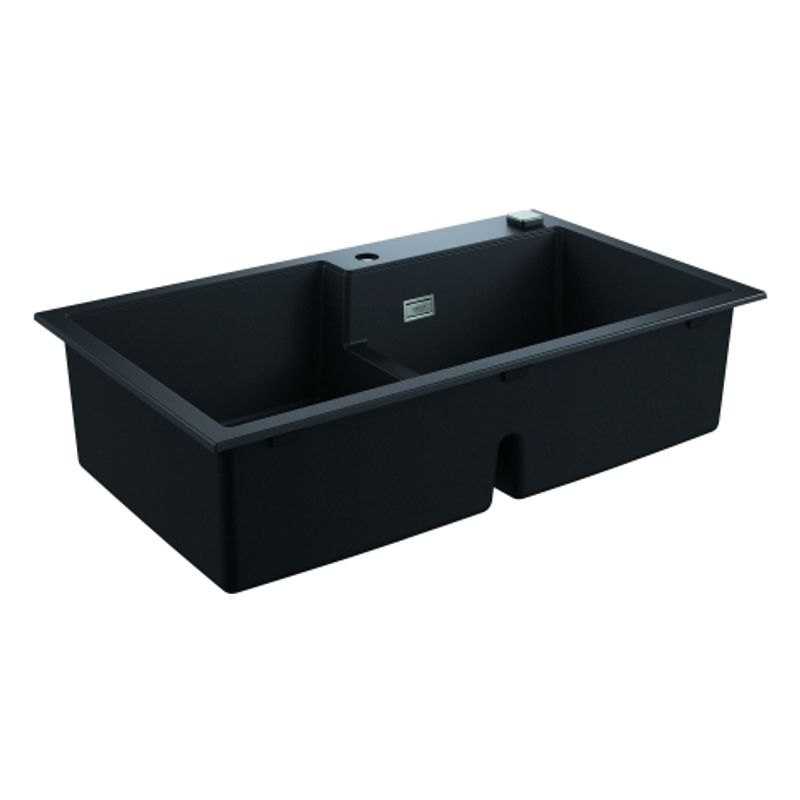 Grohe Kompositspüle K500 31649 2 Becken, 200 x 585 x 500 mm, Farbe granit schwarz Bild 1