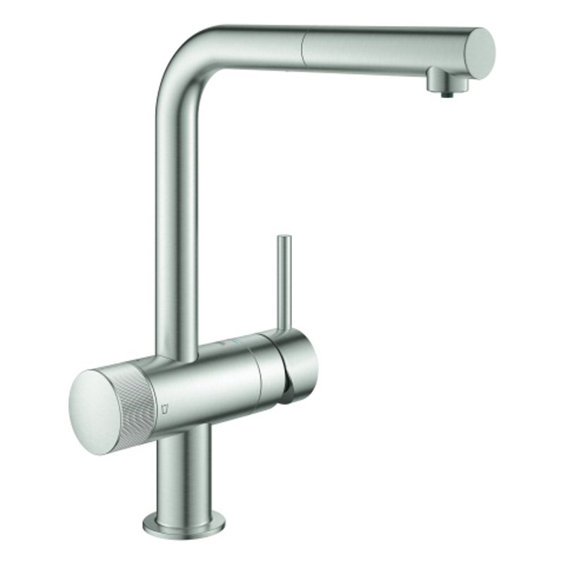 Grohe EH-SPT-Batterie Blue Pure Minta 31721 L-Auslauf, 85 mm, Farbe supersteel Bild 1