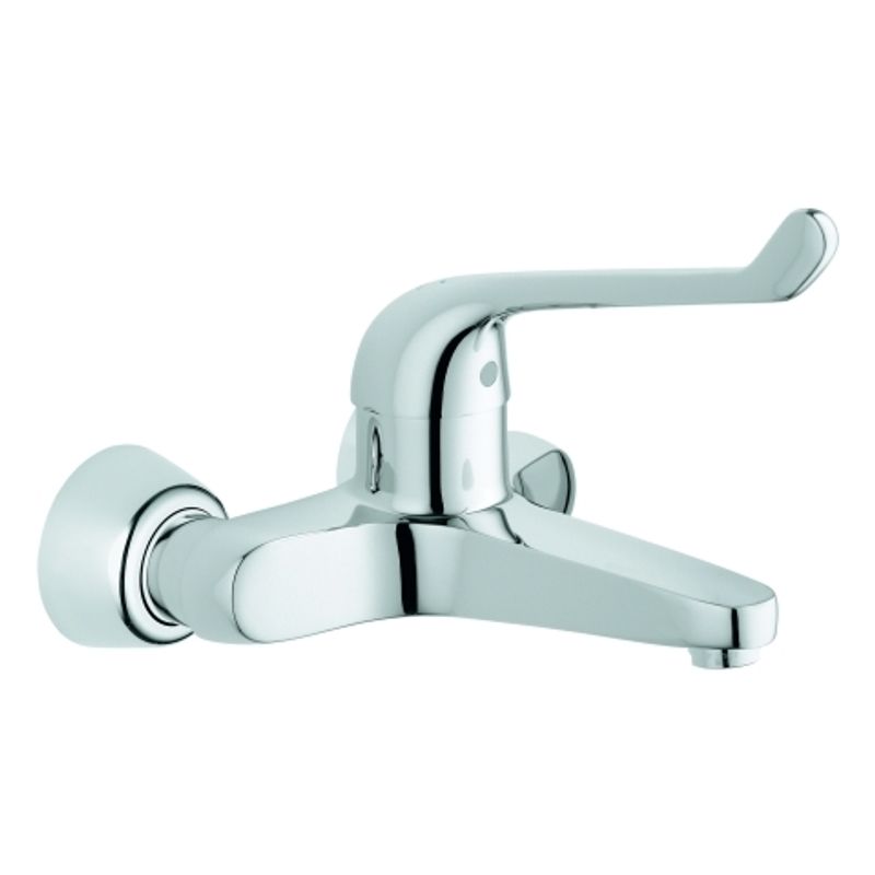 Grohe Sicherheitsmisch-WT-Batt. Euröco Special Wandmontage Gussauslauf, Farbe chrom Bild 1