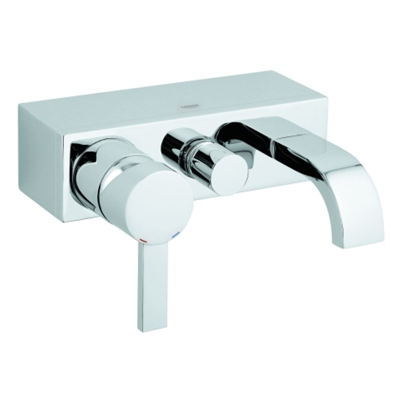 Grohe EH-Wannenbatterie Allure Wandmontage eigensicher, 210 x 215 mm, Farbe chrom Bild 1