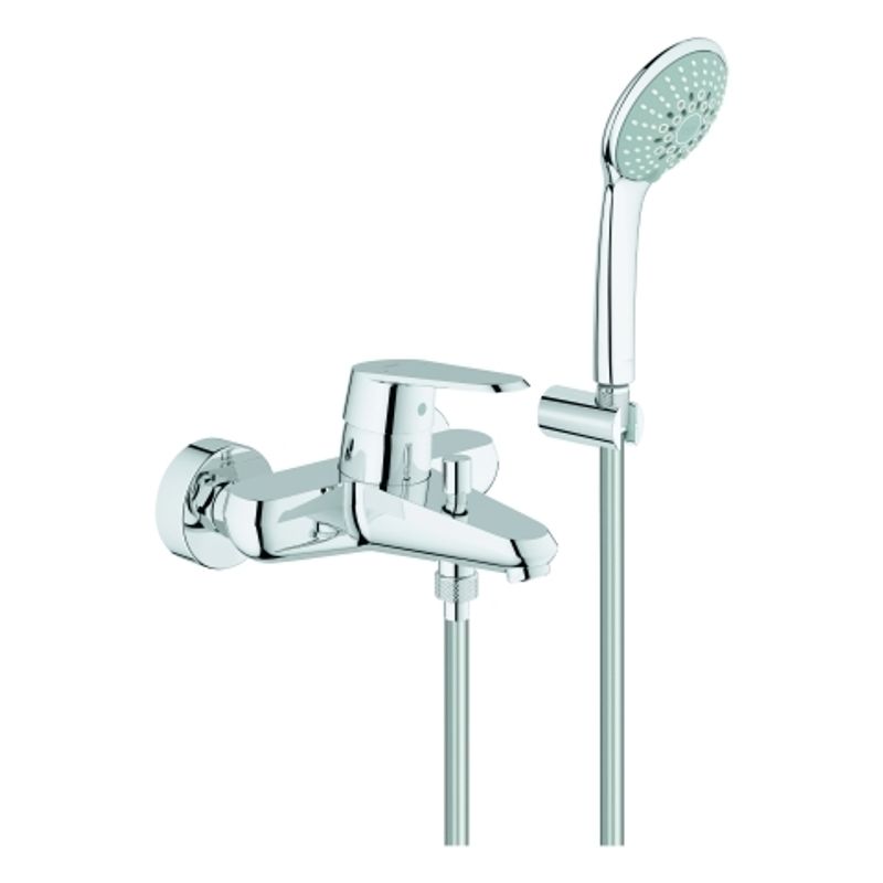 Grohe Einhand-Wannenbatterie Eurodisc C 33395_2 Wandmontage Brausegarnitur, 195 x 235 mm, Farbe chrom Bild 1