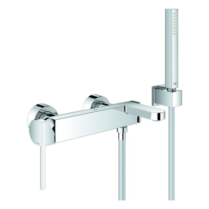 Grohe EH-Wannenbatterie Plus 33547_3 Wandmontage, mit Brausegarnitur, 165 x 205 mm, Farbe chrom Bild 1