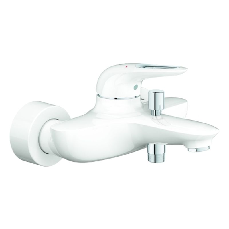 Grohe Einhand-Wannenbatterie Eurostyle 33591_3 Wandmontage moon white /, 196 x 147 mm, Farbe chrom Bild 1