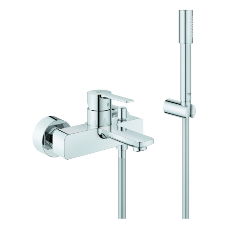 Grohe EH-Wannenbatterie Lineare 33850_1 Wandmontage, mit Brausegarnitur, 190 x 200 mm, Farbe chrom Bild 1