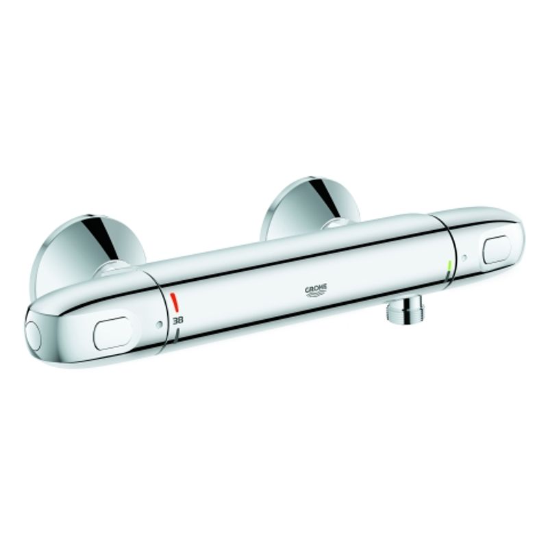 Grohe THM-Brausebatterie Grohtherm 1000 34143_3 Wandmontage eigensicher, Farbe silberfarben Bild 1