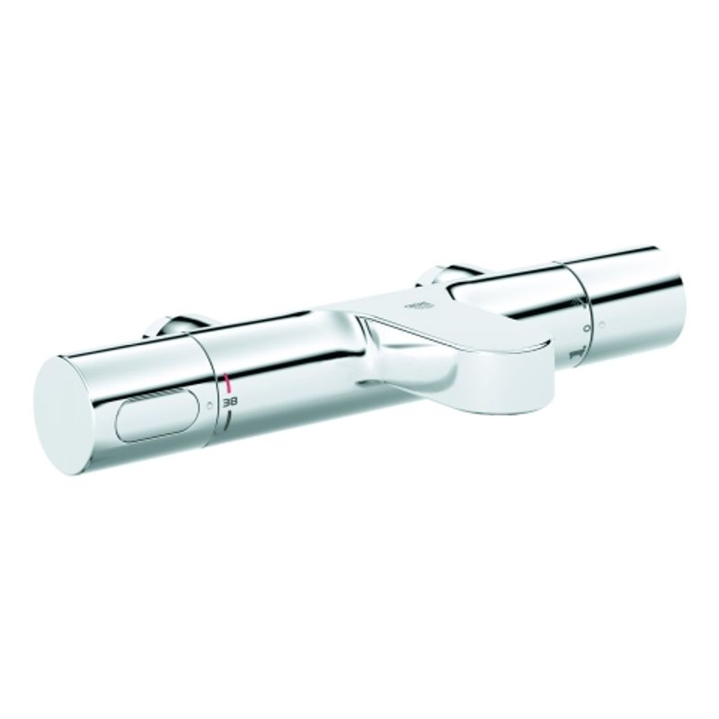 Grohe THM-Wannenbatt. Grohtherm 3000 C AP-Montage, ohne Anschlüsse, 100 x 200 mm, Farbe silberfarben Bild 1