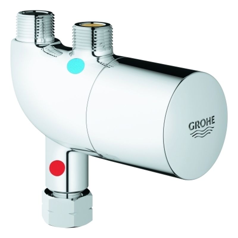 Grohe Therm.Verbrühschutz / Untertisch-THM Grohtherm Micro, 55 x 100 mm, Farbe chrom Bild 1