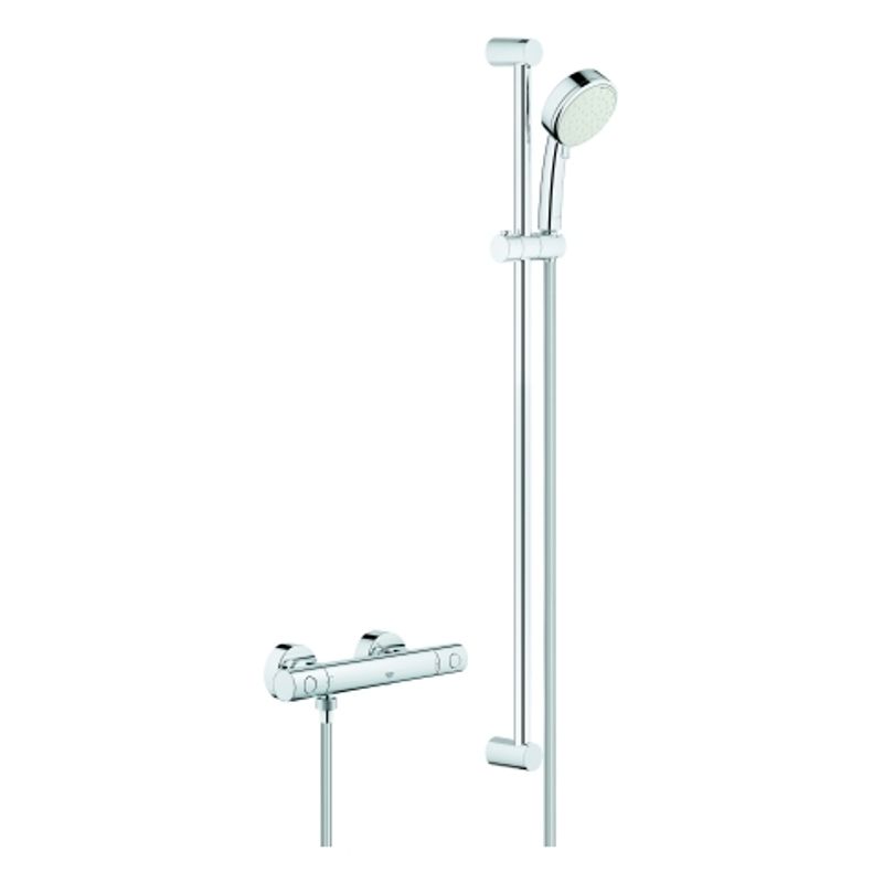 Grohe THM-Brausebatterie Grohtherm 800 C, mit Brausegarnitur 900 mm, Farbe chrom Bild 1
