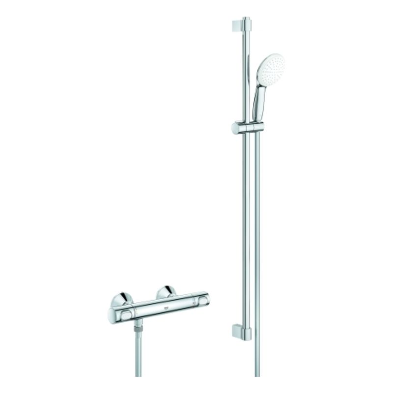Grohe THM-Brausebatterie Grohtherm 500 34797_1, mit Brausegarnitur 900 mm, Farbe chrom Bild 1