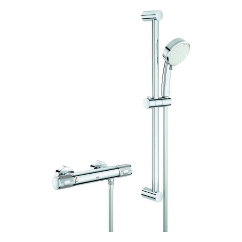 Grohe THM-Brausebatterie Grohtherm 1000 Performance Brausegrt. 600 mm, Farbe chrom Bild 1