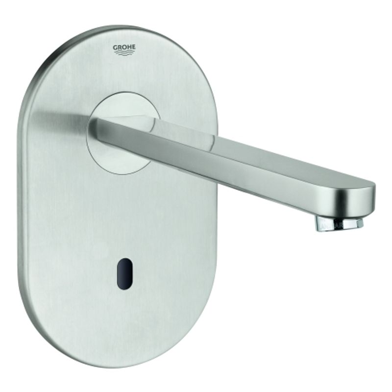 Grohe IR-WT-Elektronik Eurosmart CE Fertigset Wandmontage Auslauf 230 mm 230 V edelstahl, 232 mm, Farbe silber Bild 1