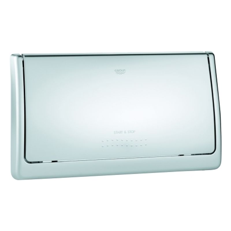 Grohe Abdeckplatte Classic für Spülkasten 6-9l, Spül & Stopp, 330 x 190 mm, matt, 190 x 330 mm, Farbe chrom Bild 1