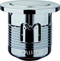 Grohe Druckknopf und Rosette für Servo-Set für aufges.Keramik-Spülk, mattchromom / chrom, Farbe silberfarben Bild 1