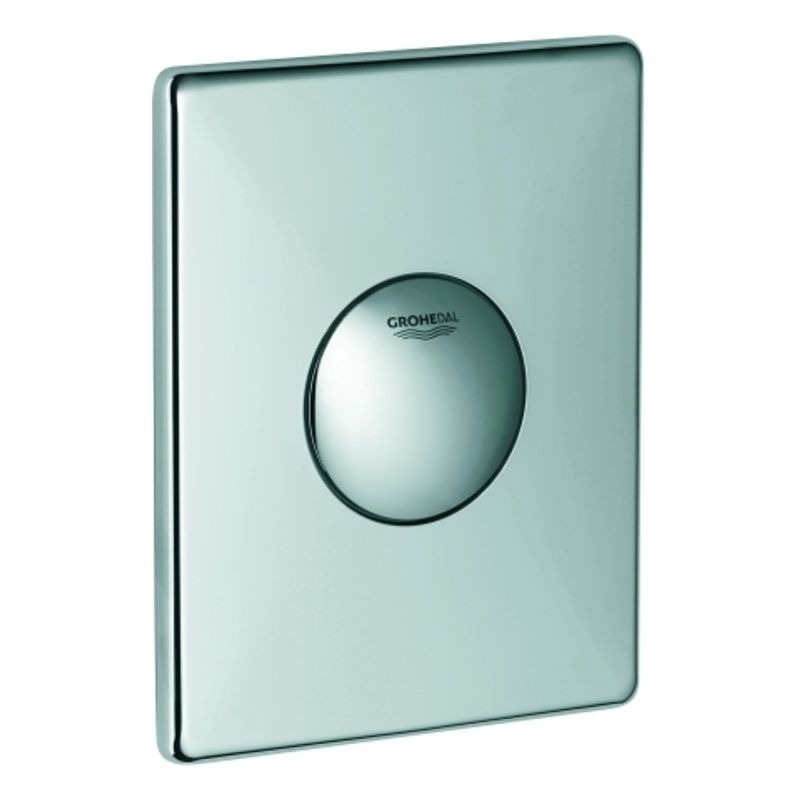 Grohe Abdeckplatte Skate, mit Druckknopfbetaetigung, 11 x 156 mm, Farbe chrom Bild 1