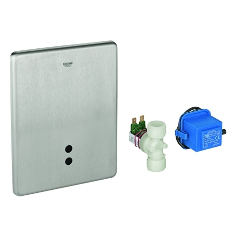 Grohe IR-Elektronik Tectron Skate 37749, für Urinal Wandeinbau 230 V AC, Edelstahl, 60 x 172 mm, Farbe Edelstahl-Optik (silber) Bild 1