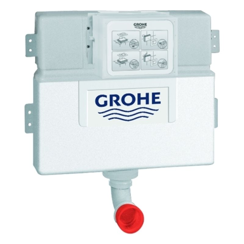 Grohe WC-Wandeinbau-Spülkasten 0,82 m Bauhöhe Spülmenge 6 - 9 Liter, 455 x 415 x 140 mm Bild 1