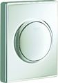 Grohe Urinal-Betätigung Skate 38595, mit Druckknopfbetaetigung, mattchromom, 144 x 116 mm, Farbe hochglanz Bild 1